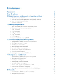 Inhoudsopgave: Ethiopathogenese, serotonerge systeem, Citalopram, escitalopram, Fluoxetine